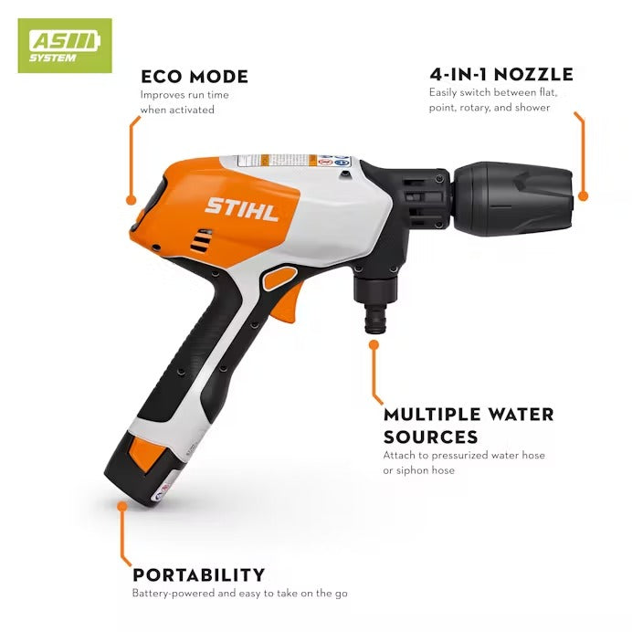 STIHL® – RCA 20 Portable Cleaner | 10.8V Battery‑Powered | Battery and Charger Included