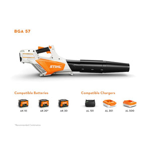 STIHL® BGA 57 Battery Blower Set | 36V | Up to 365 CFM / 123 MPH Air Velocity