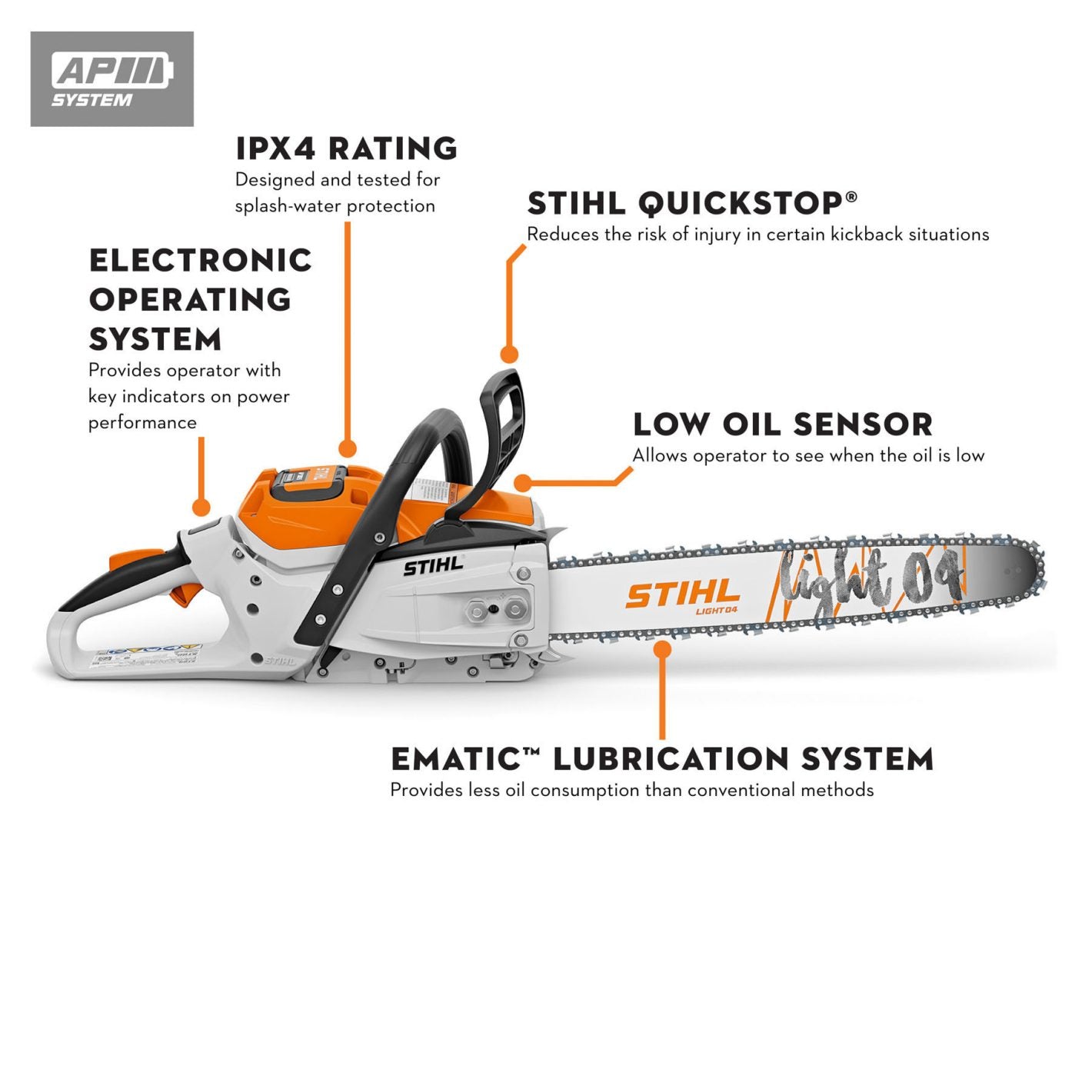 STIHL® MSA 300.1 C-O Cordless Chainsaw | Battery and Charger Included
