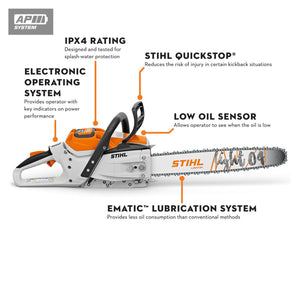 STIHL® MSA 300.1 C-O Cordless Chainsaw | Battery and Charger Included