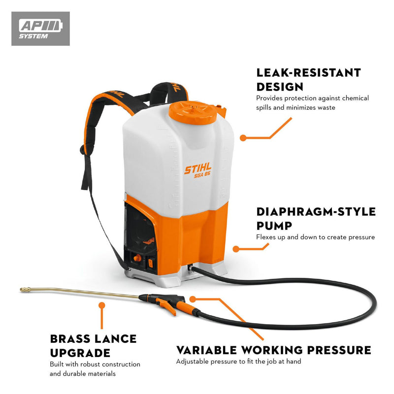 STIHL® SGA 85 Cordless Backpack Sprayer