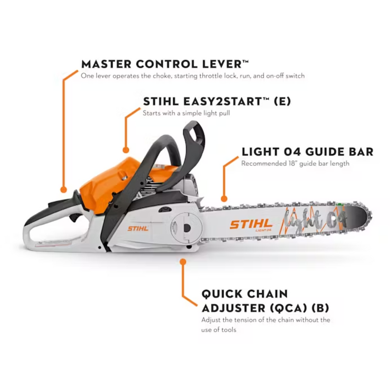 STIHL® MS 212 C-BE with 18 inch bar and chain