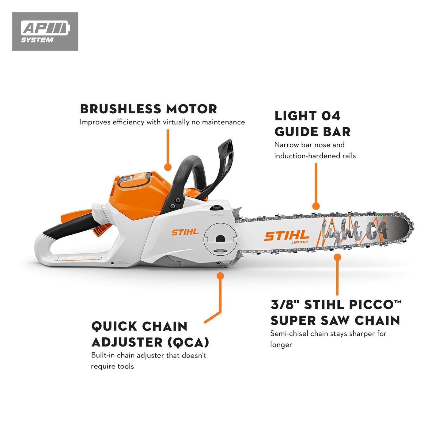 STIHL MSA 200 Battery-Powered Chainsaw